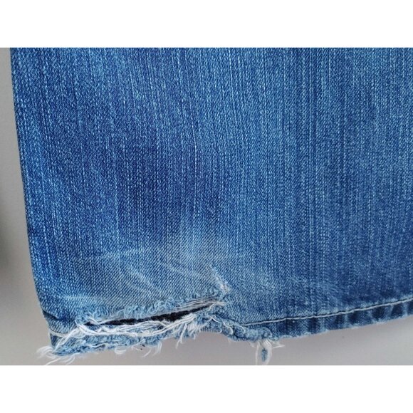 BKE Fulton Bootcut Jeans Men 36x34 Distressed Denim Western Style Rodeo - Picture 6 of 9